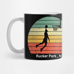 Celebration of Basketball in Rucker Park, NY Mug